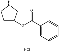 3-Pyrrolidinyl benzoate hydrochloride 结构式