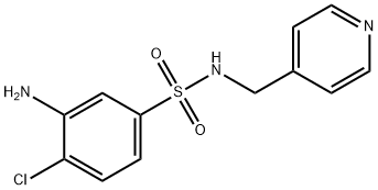 3-Amino-4-chloro-N-(4-pyridinylmethyl)-benzenesulfonamide 结构式