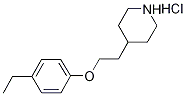 4-[2-(4-Ethylphenoxy)ethyl]piperidinehydrochloride Structure