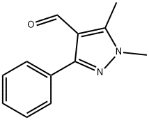 1,5-Dimethyl-3-phenyl-1H-pyrazole-4-carbaldehyde Structure