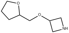 3-(Tetrahydro-2-furanylmethoxy)azetidine 化学構造式