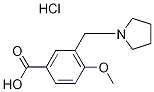 4-Methoxy-3-pyrrolidin-1-ylmethyl-benzoic acidhydrochloride Structure