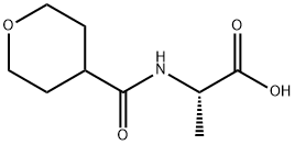 N-(Tetrahydro-2H-pyran-4-ylcarbonyl)alanine Struktur