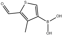 2-Formyl-3-methylthiophene-4-boronic acid 化学構造式