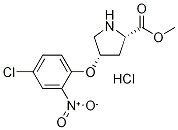 Methyl (2S,4S)-4-(4-chloro-2-nitrophenoxy)-2-pyrrolidinecarboxylate hydrochloride,1354487-42-5,结构式