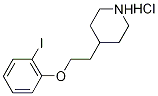 4-[2-(2-Iodophenoxy)ethyl]piperidine hydrochloride Structure