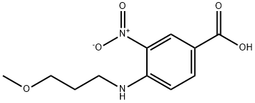 4-[(3-Methoxypropyl)amino]-3-nitrobenzoic acid Structure