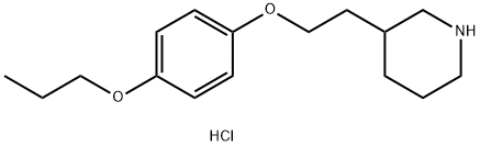4-[2-(3-Piperidinyl)ethoxy]phenyl propyl etherhydrochloride Structure