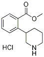 Methyl 2-(3-piperidinyl)benzoate 化学構造式