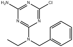 N2-Benzyl-6-chloro-N2-ethyl-1,3,5-triazine-2,4-diamine Structure