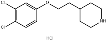 4-[2-(3,4-Dichlorophenoxy)ethyl]piperidinehydrochloride 结构式