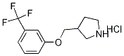 3-{[3-(Trifluoromethyl)phenoxy]methyl}pyrrolidinehydrochloride Struktur