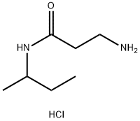 3-氨基-N-(丁-2-基)丙酰胺盐酸盐,1181458-94-5,结构式