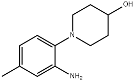 1-(2-Amino-4-methylphenyl)-4-piperidinol Struktur