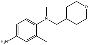 N-1-,2-Dimethyl-N-1-(tetrahydro-2H-pyran-4-ylmethyl)-1,4-benzenediamine Structure