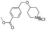 Methyl 4-[(4-piperidinyloxy)methyl]benzoatehydrochloride Structure