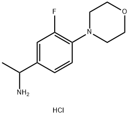 1-(3-fluoro-4-morpholin-4-ylphenyl)ethanamine Structure