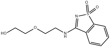 ethanol, 2-[2-[(1,1-dioxido-1,2-benzisothiazol-3-yl)amino] Struktur