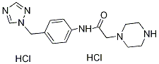 2-哌嗪-1-基-N-[4-(1H-1,2,4-三唑-1-基甲基)苯基]乙酰胺二盐酸盐,1332528-47-8,结构式