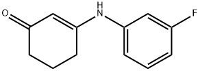 2-环己烯-1-酮,3-[(3-氟苯基)氨基]-, 191089-80-2, 结构式