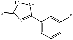 5-(3-氟苯基)-4H-1,2,4-三唑-3-硫醇, 306298-82-8, 结构式