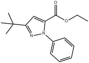 1H-pyrazole-5-carboxylic acid, 3-(1,1-dimethylethyl)-1-phe Structure