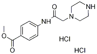 benzoic acid, 4-[(1-piperazinylacetyl)amino]-, methyl este Structure