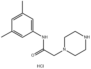 N-(3,5-二甲基苯基)-2-哌嗪-1-基乙酰胺二盐酸盐,1257856-44-2,结构式