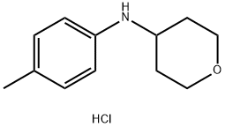 N-(4-甲基苯基)四氢-2H-吡喃-4-胺盐酸盐, 1158447-38-1, 结构式
