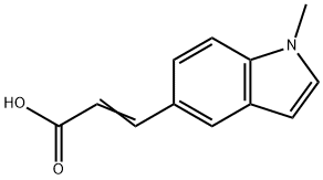 (2E)-3-(1-METHYL-1H-INDOL-5-YL)ACRYLIC ACID Structure