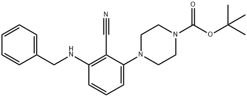 tert-Butyl 4-[3-(benzylamino)-2-cyanophenyl]-piperazine-1-carboxylate|