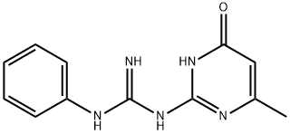 N-(6-甲基-4-氧代-1,4-二氢嘧啶-2-基)-N'-苯基胍,16018-52-3,结构式