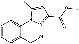 Methyl 1-[2-(hydroxymethyl)phenyl]-5-methyl-1H-pyrazole-3-carboxylate,1251950-60-3,结构式