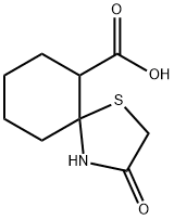 3-Oxo-1-thia-4-azaspiro[4.5]decane-6-carboxylic acid 化学構造式