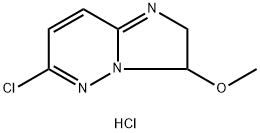 6-氯-3-甲氧基-2,3-二氢咪唑并[1,2-B]哒嗪盐酸盐 结构式