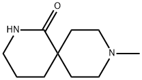 9-Methyl-2,9-diazaspiro[5.5]undecan-1-one 化学構造式