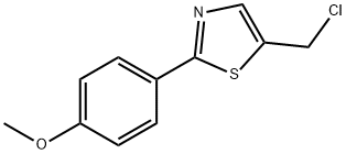 5-(Chloromethyl)-2-(4-methoxyphenyl)-1,3-thiazole hydrochloride Struktur