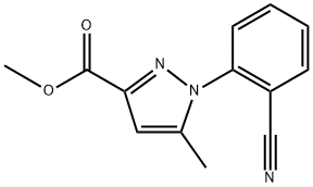 Methyl 1-(2-cyanophenyl)-5-methyl-1H-pyrazole-3-carboxylate Structure