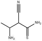 3-Amino-2-cyano-thiobutyramide Struktur