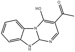 1-(4-Hydroxy-10,10a-dihydropyrimido-[1,2-a]benzimidazol-3-yl)ethanone Structure