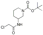 tert-Butyl 3-(2-chloroacetamido)piperidine-1-carboxylate Struktur