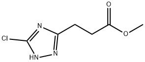 Methyl 3-(3-chloro-1H-1,2,4-triazol-5-yl)-propanoate Struktur