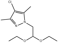 4-氯-1-(2,2-二乙氧基乙基)-3,5-二甲基-1H-吡唑,1255147-56-8,结构式