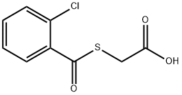 2-(2-氯苯基)羰基硫基乙酸, 931374-37-7, 结构式