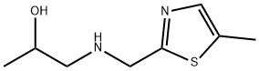 1-{[(5-Methyl-1,3-thiazol-2-yl)methyl]-amino}propan-2-ol dihydrochloride 化学構造式