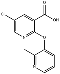 5-Chloro-2-[(2-methylpyridin-3-yl)oxy]-nicotinic acid Structure