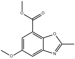 Methyl 5-methoxy-2-methyl-1,3-benzoxazole-7-carboxylate Struktur