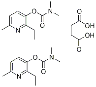 2-Ethyl-6-methyl-3-pyridinyl dimethylcarbamate succinate (2:1) 结构式