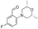 2-[(2R,6S)-2,6-Dimethyl-1,4-oxazinan-4-yl]-5-fluorobenzenecarbaldehyde Structure
