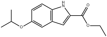 5-异丙氧基-1H-吲哚-2-甲酸乙酯, 1255147-70-6, 结构式